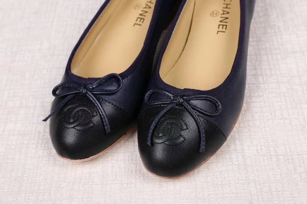 CHANEL Shallow mouth flat shoes Women--109